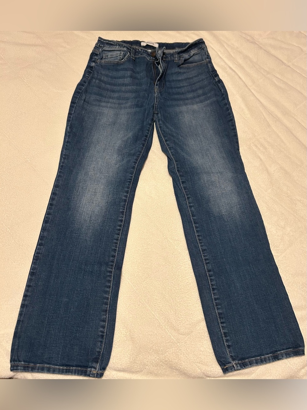 Zenana Classic Dark Blue Wide-Leg Bootcut Jeans — size 30